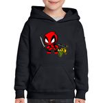 Fashion, accesorii si bijuterii - Copii - Imbracaminte copii - Pulovere si hanorace copii - Hanorac copii Deadpool GTA5 Baby Ninja, negru, marime XS Copii - Infinity.ro