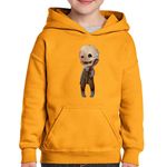 Fashion, accesorii si bijuterii - Copii - Imbracaminte copii - Pulovere si hanorace copii - Hanorac copii Dead by Daylight Trapper Horror Game, portocaliu, marime M Copii - Infinity.ro