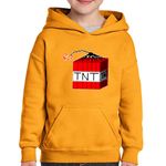 Fashion, accesorii si bijuterii - Copii - Imbracaminte copii - Pulovere si hanorace copii - Hanorac copii Minecraft TNT, portocaliu, marime XS Copii - Infinity.ro