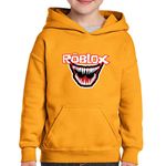 Fashion, accesorii si bijuterii - Copii - Imbracaminte copii - Pulovere si hanorace copii - Hanorac copii Venom Roblox SuperHero Smile, portocaliu, marime XL Copii - Infinity.ro