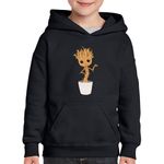 Fashion, accesorii si bijuterii - Copii - Imbracaminte copii - Pulovere si hanorace copii - Hanorac copii Baby Groot Dragobete Valentines Day Bebe, negru, marime L Copii - Infinity.ro
