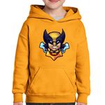 Fashion, accesorii si bijuterii - Copii - Imbracaminte copii - Pulovere si hanorace copii - Hanorac copii Wolverine Brawl Stars Army Xman Legend, portocaliu, marime XS Copii - Infinity.ro