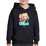 Fashion, accesorii si bijuterii - Copii - Imbracaminte copii - Pulovere si hanorace copii - Hanorac copii Joker Suicide Squad Tiktok Tik Tok Creator, negru, marime L Copii - Infinity.ro