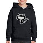 Fashion, accesorii si bijuterii - Copii - Imbracaminte copii - Pulovere si hanorace copii - Hanorac copii Cartoon Cat Black, negru, marime XL Copii - Infinity.ro
