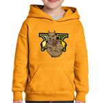Fashion, accesorii si bijuterii - Copii - Imbracaminte copii - Pulovere si hanorace copii - Hanorac copii Chop Dog GTA5, portocaliu, marime S Copii - Infinity.ro