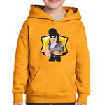 Fashion, accesorii si bijuterii - Copii - Imbracaminte copii - Pulovere si hanorace copii - Hanorac copii Bull Brawl Stars Fortnite, portocaliu, marime L Copii - Infinity.ro