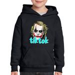 Fashion, accesorii si bijuterii - Copii - Imbracaminte copii - Pulovere si hanorace copii - Hanorac copii Joker TikTok Creator Legend Tiktoker, negru, marime L Copii - Infinity.ro