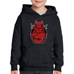 Fashion, accesorii si bijuterii - Copii - Imbracaminte copii - Pulovere si hanorace copii - Hanorac copii Deadpool Fat Cat Hero Ninja, negru, marime XS Copii - Infinity.ro