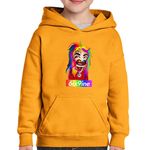 Fashion, accesorii si bijuterii - Copii - Imbracaminte copii - Pulovere si hanorace copii - Hanorac copii 6ix9ine Tekashi HipHop, portocaliu, marime L Copii - Infinity.ro