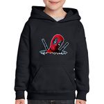 Fashion, accesorii si bijuterii - Copii - Imbracaminte copii - Pulovere si hanorace copii - Hanorac copii Deadpool Marvel Army Soldat, negru, marime L Copii - Infinity.ro