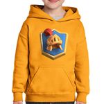 Fashion, accesorii si bijuterii - Copii - Imbracaminte copii - Pulovere si hanorace copii - Hanorac copii Helmet Clash Royale, portocaliu, marime S Copii - Infinity.ro