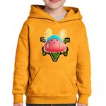 Fashion, accesorii si bijuterii - Copii - Imbracaminte copii - Pulovere si hanorace copii - Hanorac copii Guff Fortnite GTA, portocaliu, marime XS Copii - Infinity.ro