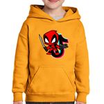 Fashion, accesorii si bijuterii - Copii - Imbracaminte copii - Pulovere si hanorace copii - Hanorac copii Deadpool Baby Ninja Tiktok, portocaliu, marime XS Copii - Infinity.ro