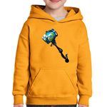 Fashion, accesorii si bijuterii - Copii - Imbracaminte copii - Pulovere si hanorace copii - Hanorac copii Slurp Juice Fortnite Pickaxe, portocaliu, marime XS Copii - Infinity.ro