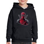 Fashion, accesorii si bijuterii - Copii - Imbracaminte copii - Pulovere si hanorace copii - Hanorac copii Deadpool Badass Dad, negru, marime M Copii - Infinity.ro