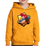 Fashion, accesorii si bijuterii - Copii - Imbracaminte copii - Pulovere si hanorace copii - Hanorac copii Pam Brawl Stars Clash Royale, portocaliu, marime L Copii - Infinity.ro