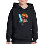 Fashion, accesorii si bijuterii - Copii - Imbracaminte copii - Pulovere si hanorace copii - Hanorac copii Tomato Fortnite Minecraft Diamond Sword, negru, marime S Copii - Infinity.ro