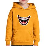 Fashion, accesorii si bijuterii - Copii - Imbracaminte copii - Pulovere si hanorace copii - Hanorac copii Venom Joker Smile Epic Fortnite Skin, portocaliu, marime L Copii - Infinity.ro