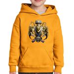 Fashion, accesorii si bijuterii - Copii - Imbracaminte copii - Pulovere si hanorace copii - Hanorac copii Warcraft Alliance Faction Azeroth WoW, portocaliu, marime L Copii - Infinity.ro