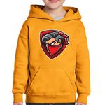 Fashion, accesorii si bijuterii - Copii - Imbracaminte copii - Pulovere si hanorace copii - Hanorac copii Fortnite Bandit, portocaliu, marime M Copii - Infinity.ro