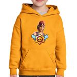 Fashion, accesorii si bijuterii - Copii - Imbracaminte copii - Pulovere si hanorace copii - Hanorac copii Sparkplug Fortnite Brawl Stars, portocaliu, marime M Copii - Infinity.ro