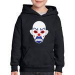 Fashion, accesorii si bijuterii - Copii - Imbracaminte copii - Pulovere si hanorace copii - Hanorac copii Joker Mask Horror Rebel Hacker Fortnite, negru, marime XL Copii - Infinity.ro