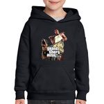 Fashion, accesorii si bijuterii - Copii - Imbracaminte copii - Pulovere si hanorace copii - Hanorac copii Franklin GTA Grand Theft Auto, negru, marime XS Copii - Infinity.ro