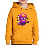 Fashion, accesorii si bijuterii - Copii - Imbracaminte copii - Pulovere si hanorace copii - Hanorac copii Gene Brawl Stars Play, portocaliu, marime XS Copii - Infinity.ro