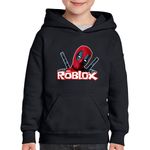 Fashion, accesorii si bijuterii - Copii - Imbracaminte copii - Pulovere si hanorace copii - Hanorac copii Deadpool Roblox Epic Ninja, negru, marime XL Copii - Infinity.ro