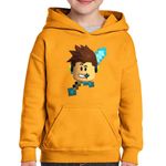 Fashion, accesorii si bijuterii - Copii - Imbracaminte copii - Pulovere si hanorace copii - Hanorac copii Roblox Diamond Sword Minecraft, portocaliu, marime L Copii - Infinity.ro