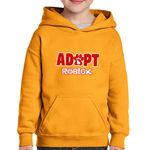 Fashion, accesorii si bijuterii - Copii - Imbracaminte copii - Pulovere si hanorace copii - Hanorac copii Adopt Me Pet Roblox, portocaliu, marime L Copii - Infinity.ro