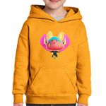 Fashion, accesorii si bijuterii - Copii - Imbracaminte copii - Pulovere si hanorace copii - Hanorac copii Guff Breathless Blades Fortnite, portocaliu, marime XS Copii - Infinity.ro