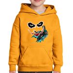 Fashion, accesorii si bijuterii - Copii - Imbracaminte copii - Pulovere si hanorace copii - Hanorac copii Joker Fortnite Epic Gun, portocaliu, marime L Copii - Infinity.ro