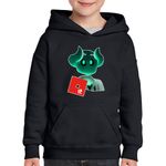 Fashion, accesorii si bijuterii - Copii - Imbracaminte copii - Pulovere si hanorace copii - Hanorac copii Roblox Cute Devil Adopt Me, negru, marime M Copii - Infinity.ro