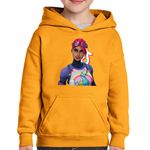 Fashion, accesorii si bijuterii - Copii - Imbracaminte copii - Pulovere si hanorace copii - Hanorac copii Brite Bomber Fortnite Tiktok, portocaliu, marime XL Copii - Infinity.ro
