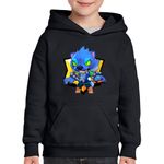 Fashion, accesorii si bijuterii - Copii - Imbracaminte copii - Pulovere si hanorace copii - Hanorac copii Lobo Werewolf Brawl Stars, negru, marime L Copii - Infinity.ro