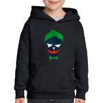 Fashion, accesorii si bijuterii - Copii - Imbracaminte copii - Pulovere si hanorace copii - Hanorac copii Joker Suicide Squad Skull Gamer, negru, marime L Copii - Infinity.ro