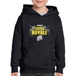 Fashion, accesorii si bijuterii - Copii - Imbracaminte copii - Pulovere si hanorace copii - Hanorac copii Fortnite Battle Royale, negru, marime XL Copii - Infinity.ro