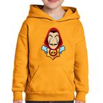 Fashion, accesorii si bijuterii - Copii - Imbracaminte copii - Pulovere si hanorace copii - Hanorac copii Casa de Papel Brawl Stars Gamer, portocaliu, marime M Copii - Infinity.ro