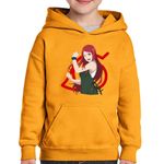 Fashion, accesorii si bijuterii - Copii - Imbracaminte copii - Pulovere si hanorace copii - Hanorac copii Naruto Kushina Uzumaki Boruto Shippuden Anime, portocaliu, marime M Copii - Infinity.ro