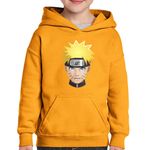 Fashion, accesorii si bijuterii - Copii - Imbracaminte copii - Pulovere si hanorace copii - Hanorac copii Naruto Sasuke Head Band Manga Anime, portocaliu, marime S Copii - Infinity.ro