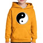 Fashion, accesorii si bijuterii - Copii - Imbracaminte copii - Pulovere si hanorace copii - Hanorac copii Yin Yang Simbol Logo Yoga Anime Naruto Zen, portocaliu, marime XL Copii - Infinity.ro