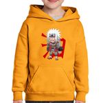 Fashion, accesorii si bijuterii - Copii - Imbracaminte copii - Pulovere si hanorace copii - Hanorac copii Naruto Jiraiya Killer Bee Anime Haine Manga, portocaliu, marime XL Copii - Infinity.ro