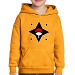 Fashion, accesorii si bijuterii - Copii - Imbracaminte copii - Pulovere si hanorace copii - Hanorac copii Naruto Logo Itachi Uchiha Symbol, portocaliu, marime XS Copii - Infinity.ro