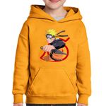 Fashion, accesorii si bijuterii - Copii - Imbracaminte copii - Pulovere si hanorace copii - Hanorac copii Naruto Boruto Shippuden Kung Fu Anime Manga, portocaliu, marime XS Copii - Infinity.ro