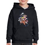 Fashion, accesorii si bijuterii - Copii - Imbracaminte copii - Pulovere si hanorace copii - Hanorac copii Naruto Team Gang Clan Anime Manga, negru, marime S Copii - Infinity.ro