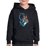 Fashion, accesorii si bijuterii - Copii - Imbracaminte copii - Pulovere si hanorace copii - Hanorac copii Mikasa Ackerman Attack on Titan AOT Combat, negru, marime XS Copii - Infinity.ro
