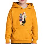 Fashion, accesorii si bijuterii - Copii - Imbracaminte copii - Pulovere si hanorace copii - Hanorac copii Demon Slayer Sabito Makomo Friends, portocaliu, marime L Copii - Infinity.ro