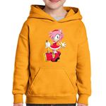Fashion, accesorii si bijuterii - Copii - Imbracaminte copii - Pulovere si hanorace copii - Hanorac copii Sonic Amy Rose Atleta Alergatoare, negru, marime S Copii - Infinity.ro