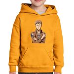 Fashion, accesorii si bijuterii - Copii - Imbracaminte copii - Pulovere si hanorace copii - Hanorac copii Attack on Titan Jean Kirschtein AOT Anime Manga, portocaliu, marime L Copii - Infinity.ro